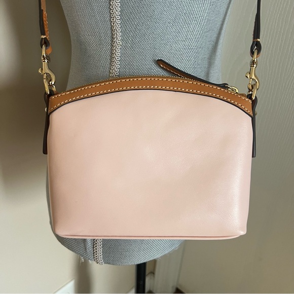 Dooney & Bourke Blush Domed Smooth Leather Crossbody - Picture 5 of 11